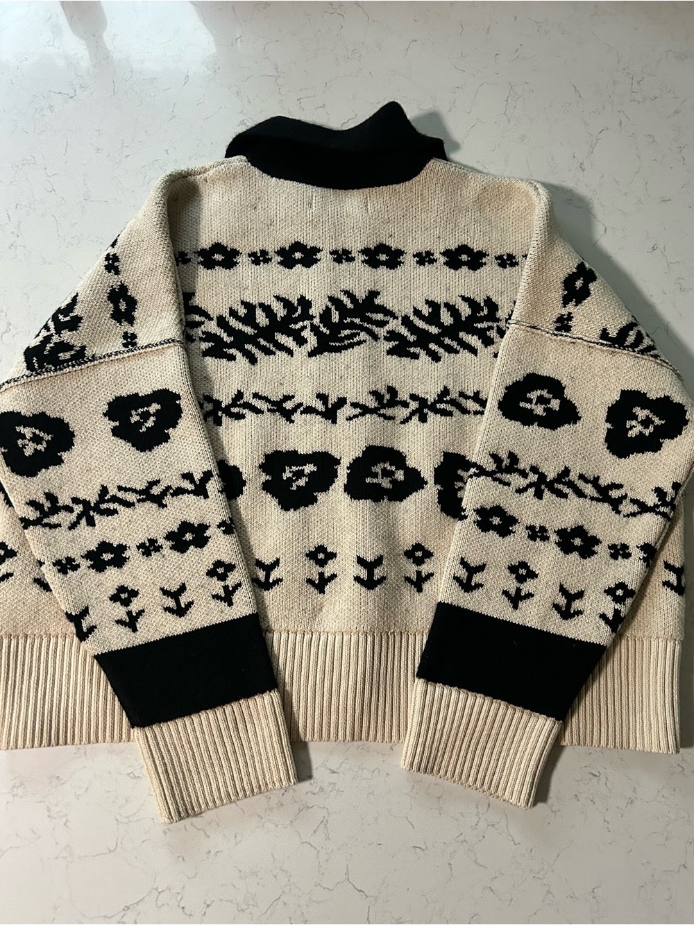 NWT Free People Shelby Cardigan Sweater in Neutral Combo - Picture 14 of 15